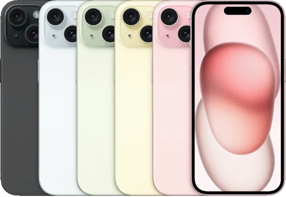 Apple's product photograph of the iPhone 15