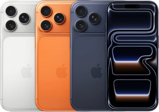 Apple's product photograph of the iPhone 17 Pro