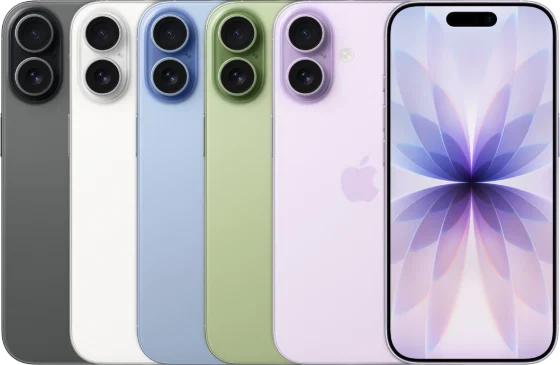Apple's product photograph of the iPhone 17